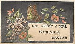 Tradecard. George Lockitt and Sons. Brooklyn.