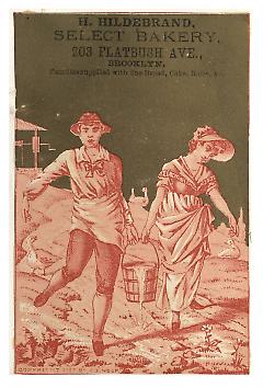 Tradecard. H. Hildebrand Select Bakery. 203 Flatbush Avenue. Brooklyn, NY. Recto.