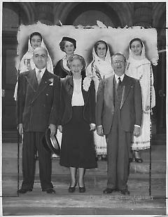 Greek diplomat at Bay Ridge H. S.