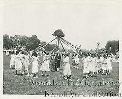 [Children and maypole]