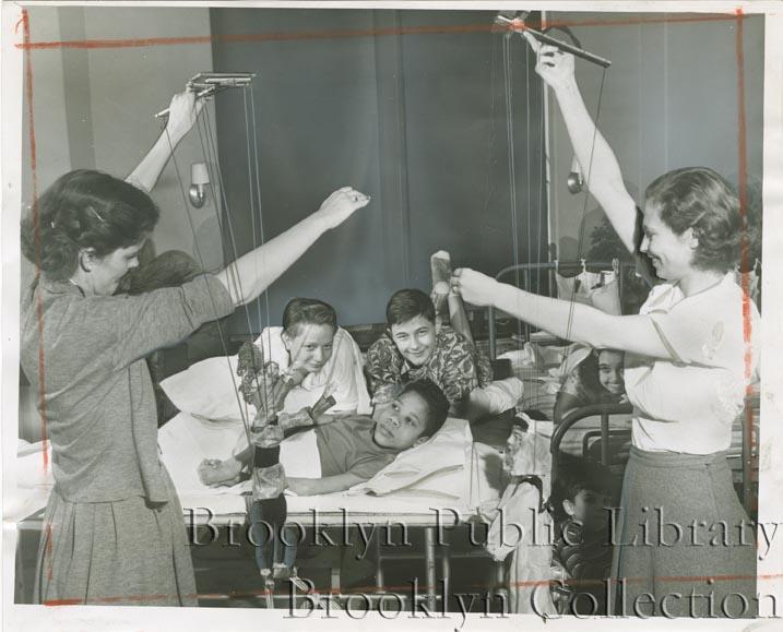 Appreciative audience, 1952. Hospitals